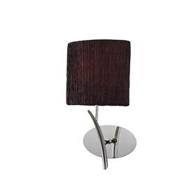 Eve Polished Chrome-Black Wall Lights Mantra Armed Wall Lights